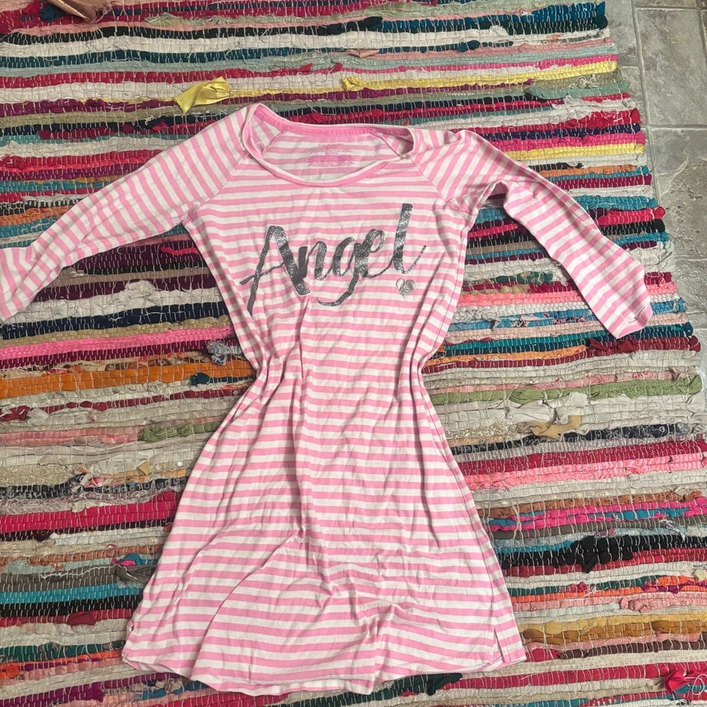 Victoria's Secret Pink and white Striped night shirt